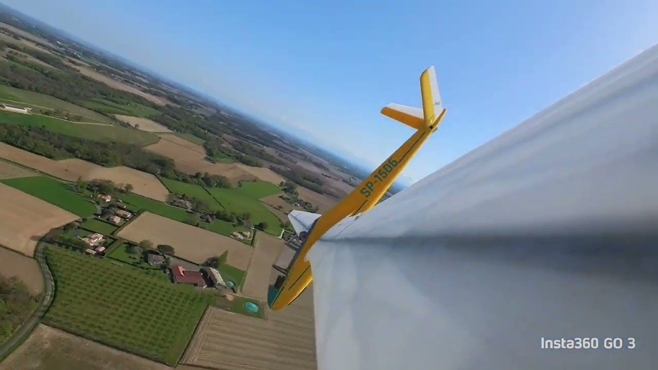 1/3 scale 3d printed sdz jaskolka x17. Acrobatic towed flight . Caméra on board. On cults 3d