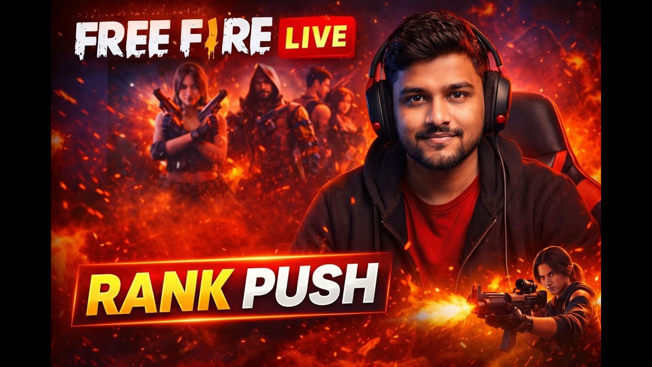 👑 Free Fire Live Stream | Clean Gameplay | Daily Rank Grind