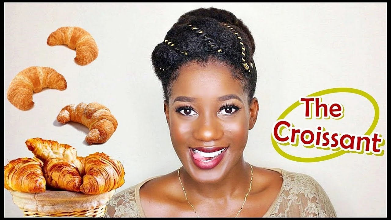 Natural Hair Protective Style | GOLDEN Croissant Hair Tutorial