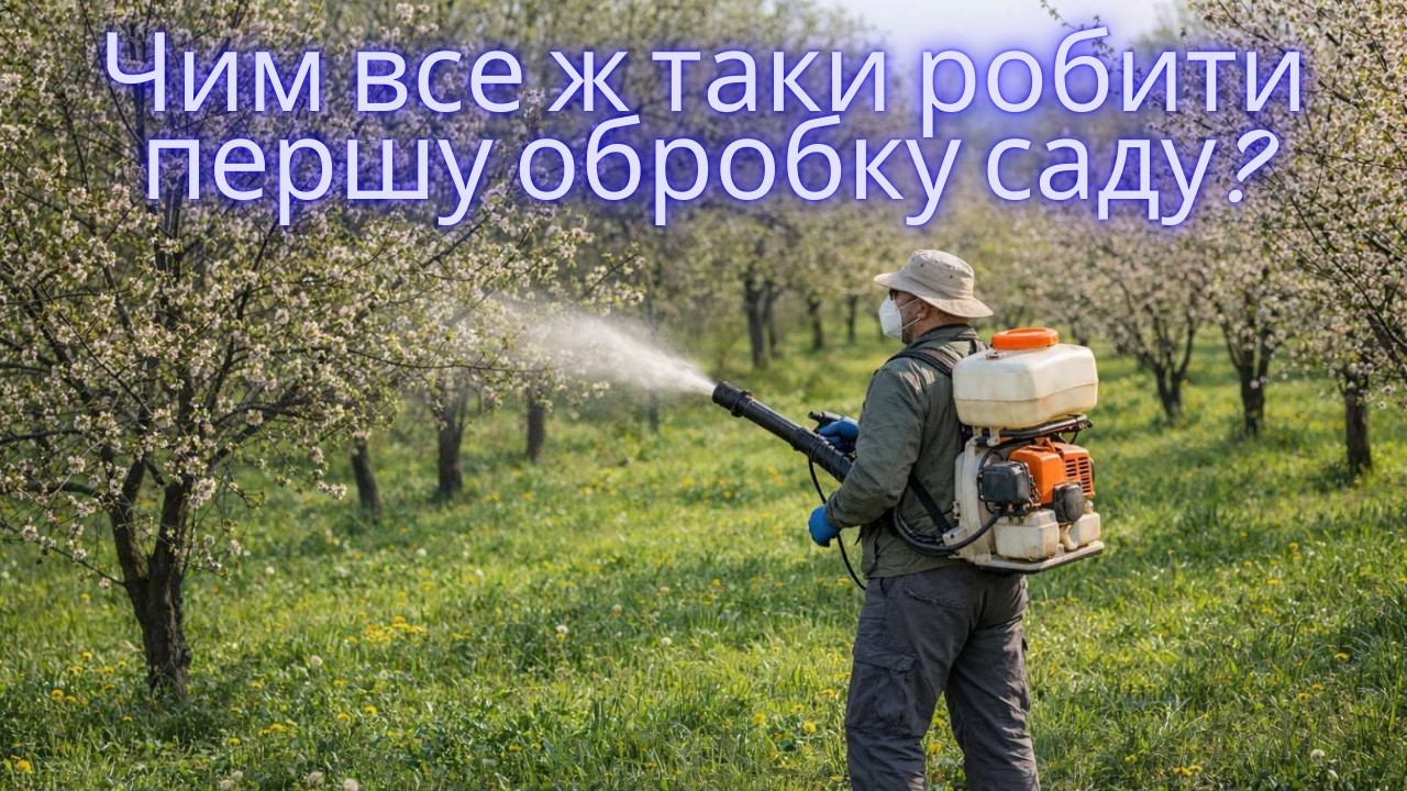 перша обробка саду