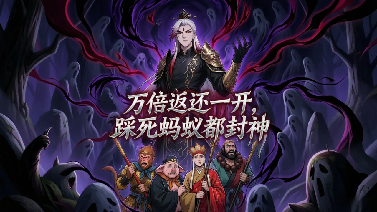 【FULL】《萬倍返還一開，踩死螞蟻都封神》拼死護駕原以為榮華富貴到手，竟被派去護送取經人，覺醒萬倍返還系統，比妖怪還猛橫掃西遊！ #中文全集 #漫畫 #男頻 #熱門漫畫