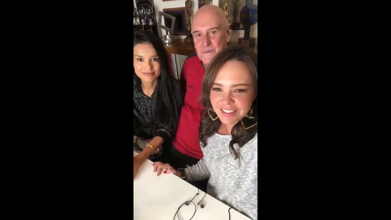 Instagram Live de parte de Pasion de Gavilanes Paola Rey, Natasha Klaus, Jorge Cao