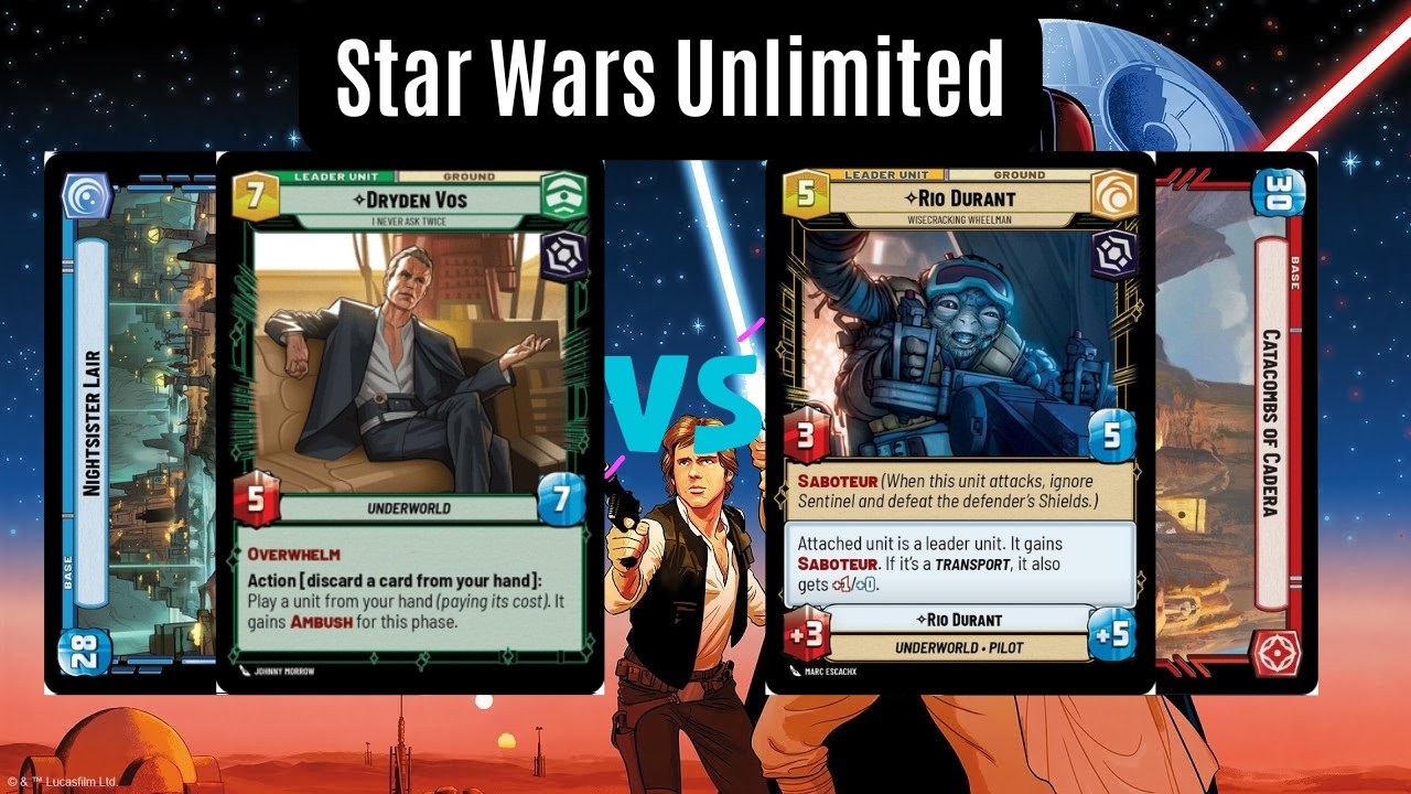 Vos Force Blue против Rio Red | Локальный геймплей Star Wars Unlimited