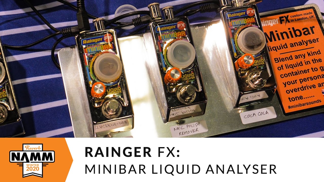 An Overdrive That Runs on Liquid?! Rainger FX Minibar Liquid Analyser Overdrive at Winter NAMM 2020