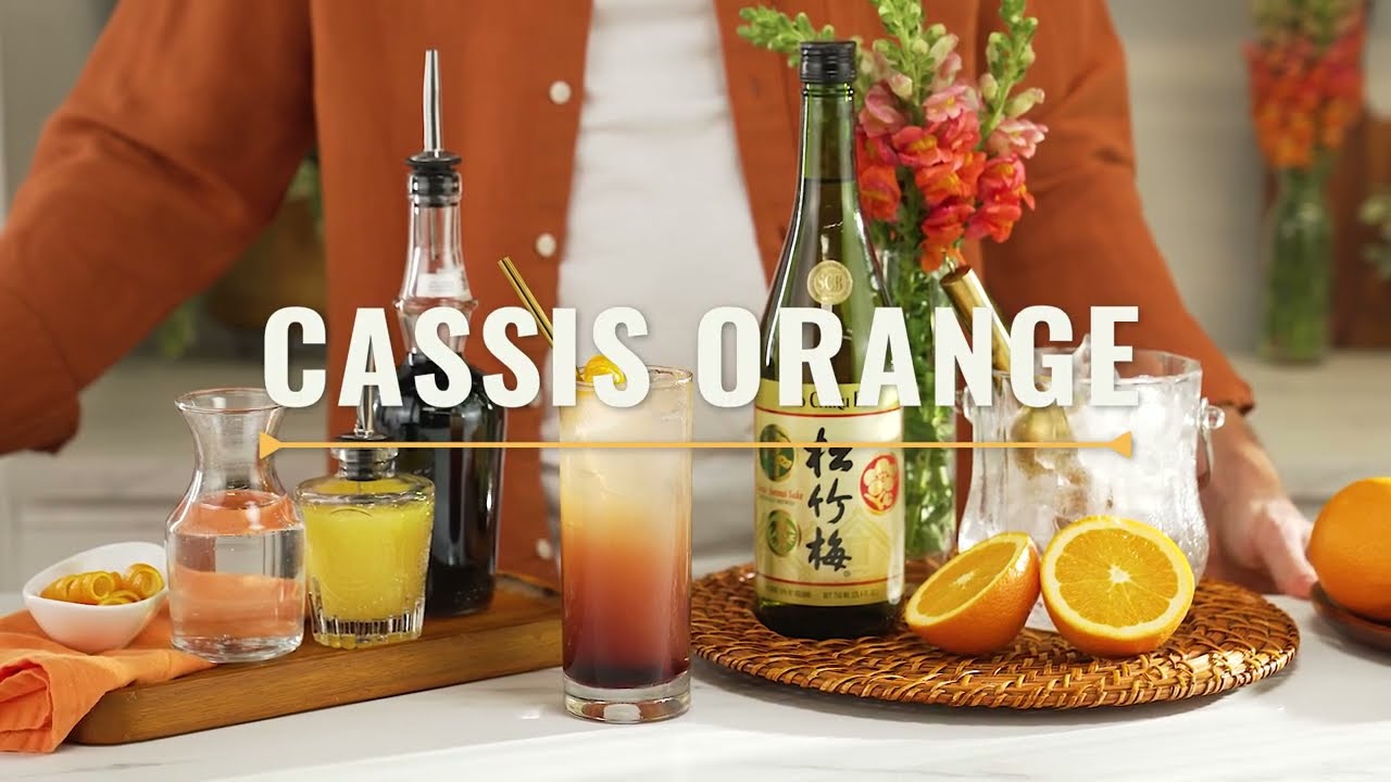 How To Drink Sake - Cassis Orange