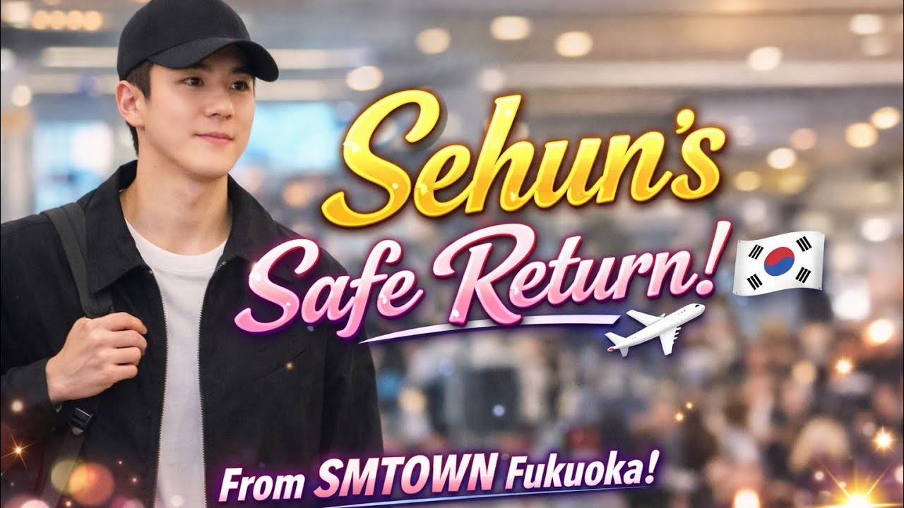 Sehun Safely Returns to Korea After SMTOWN Fukuoka ✈️🇰🇷 #japan#korean #kpop #japanese #exo 