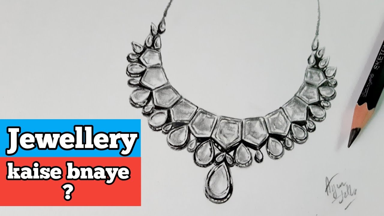 Jewellery kaise bnaye? | How to draw jewellery | arjun sethi sketches