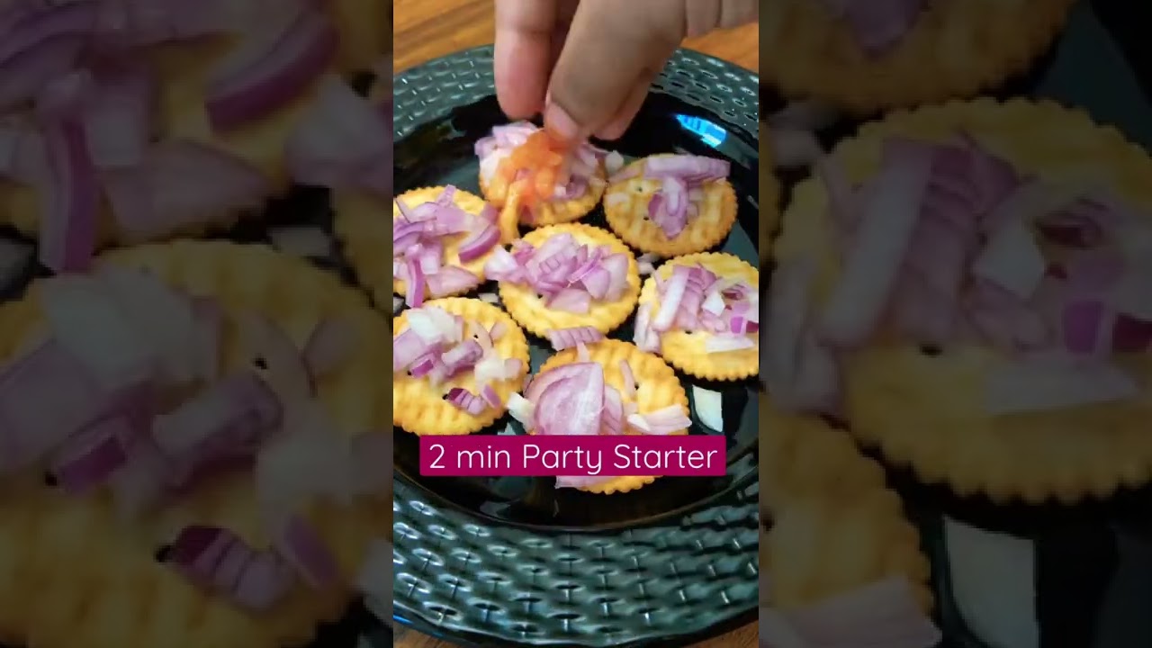 Monaco Biscuit Party Starter | Biscuit bites | Kids Snack Recipe #shorts #snack #partytime #trending