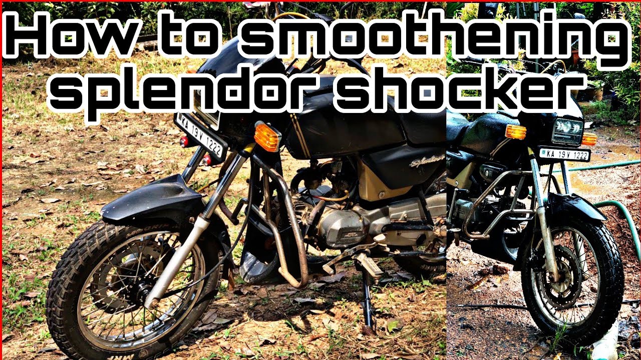 How to smoothening front shocker in splendor | kannada | @Mtkannada