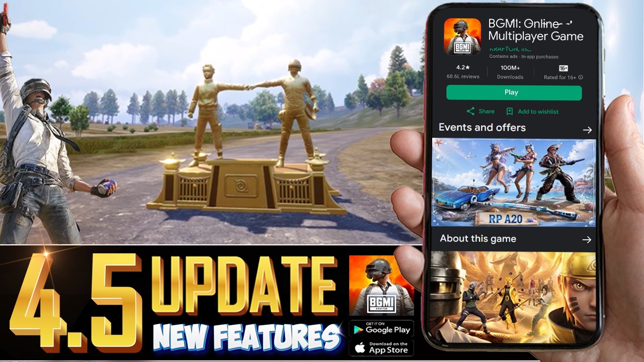 BGMI NEW UPDATE 4.5 - NEW FEATURES, PATCH NOTES, RELEASE DATE & MORE