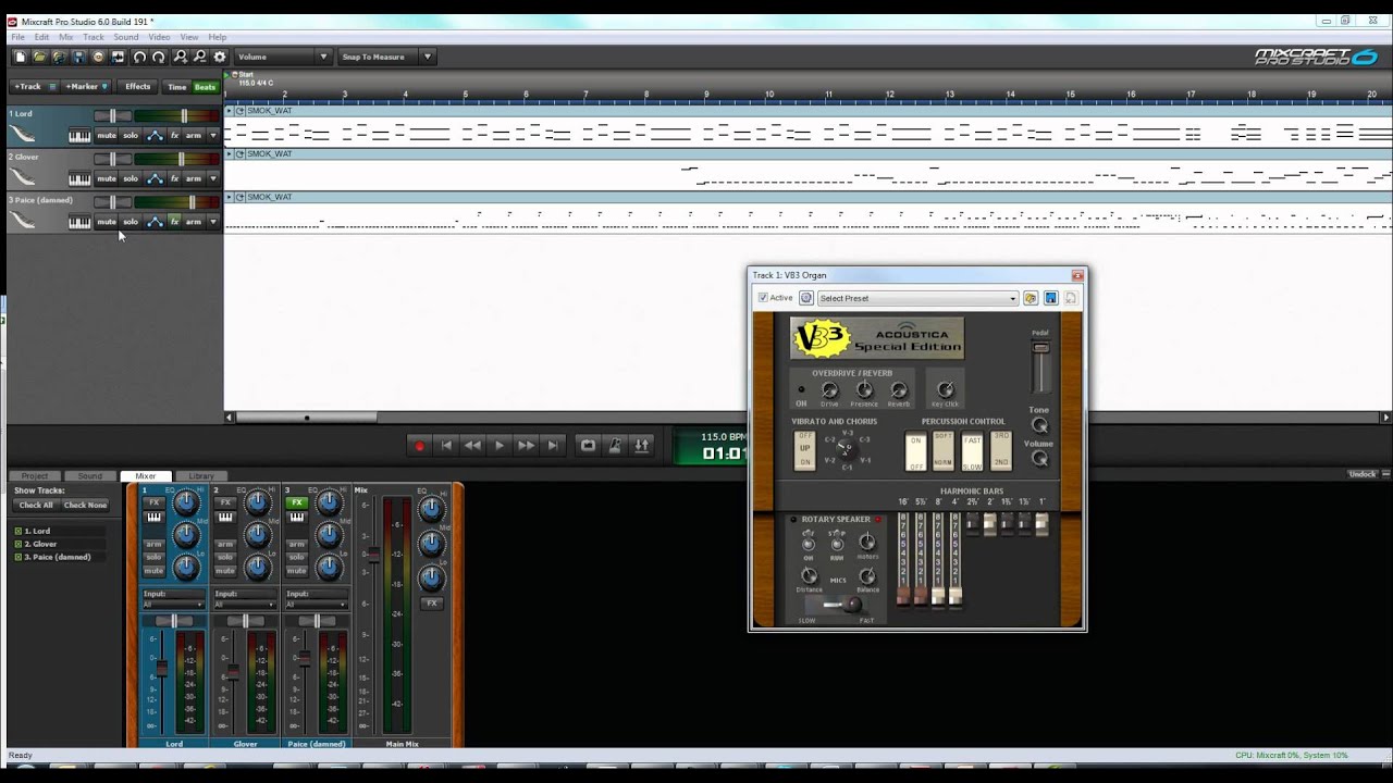 Mixcraft 6 Mini Tip - Jon Lord Organ Tone