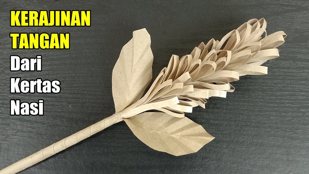 Kerajinan Tangan Simpel dari Kertas Nasi / Kertas Minyak
