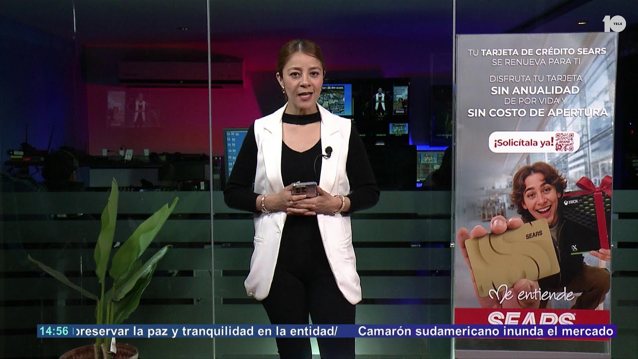 Tele 10 Noticias Vespertino con Kenia García
