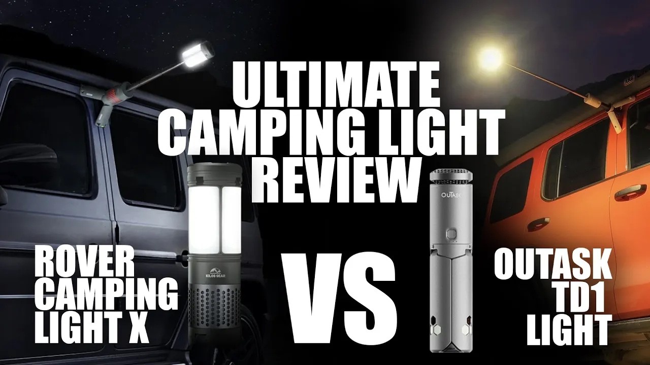 Обзор лучших кемпинговых фонарей | Телескопический Rover Camping X против телескопического Outask...