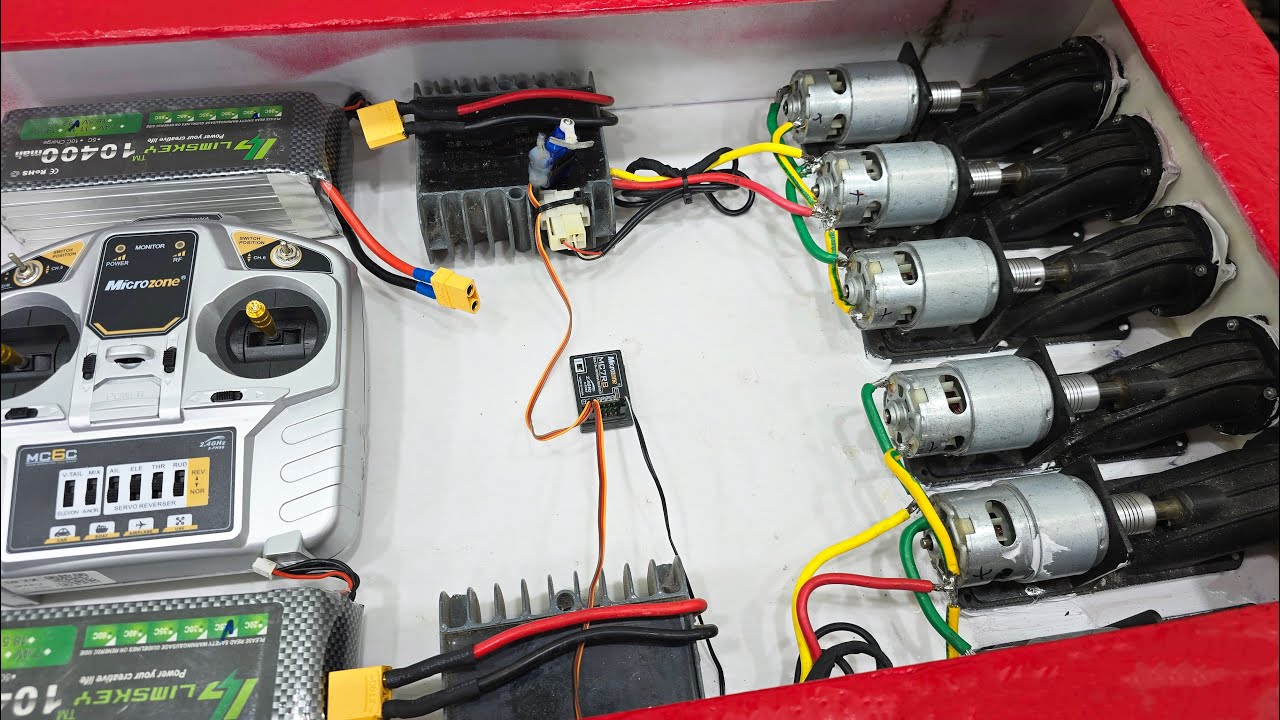DIY RC катер на турбине 775 мотора – Быстрая лодка своими руками