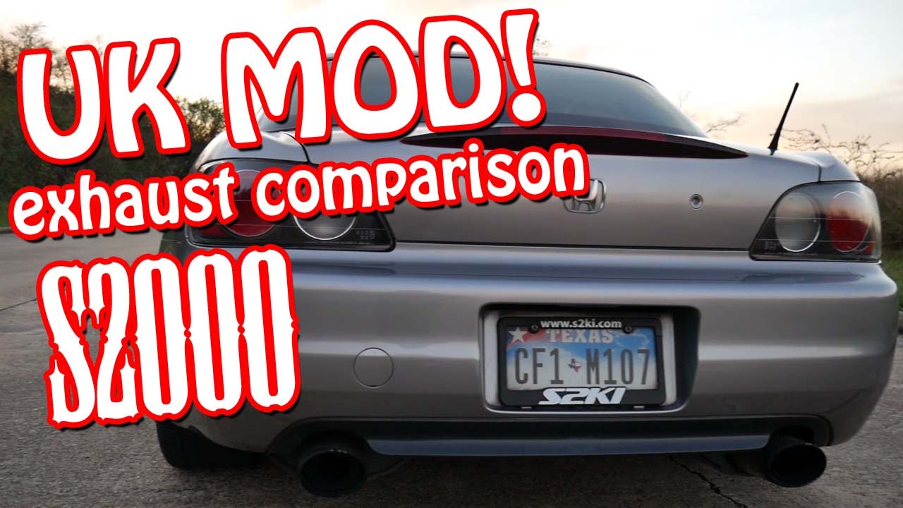 S2000 Exhaust: Stock vs UK MOD (w/test pipe)