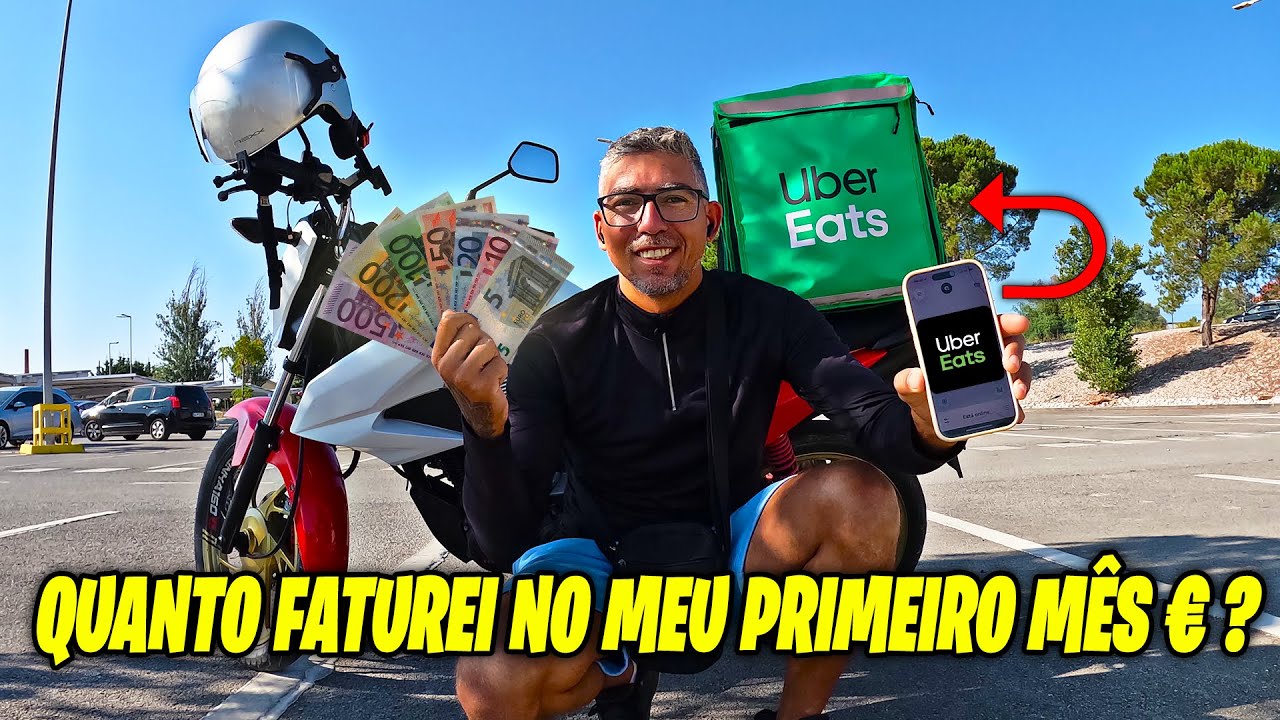 QUANTO GANHA UM ESTAFETA POR MÊS NA UBER EATS EM PORTUGAL | Uber Driver