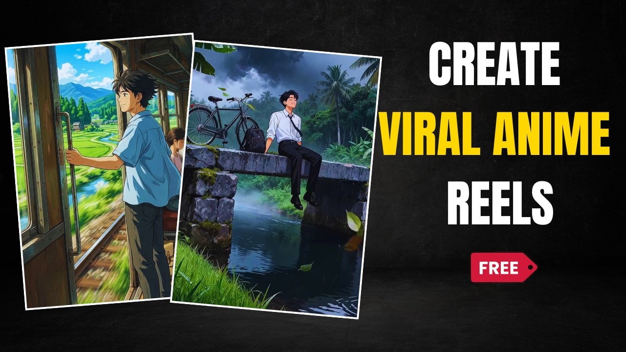 How to Create Viral Relaxing AI Anime Reels 😱 | Full Tutorial (Free & Easy)