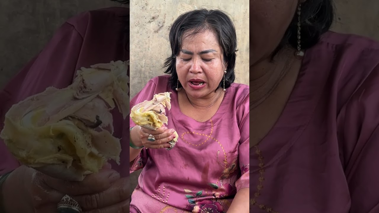 Bắt gặp Xuyến Nai có tiền ăn nguyên con gà luộc 