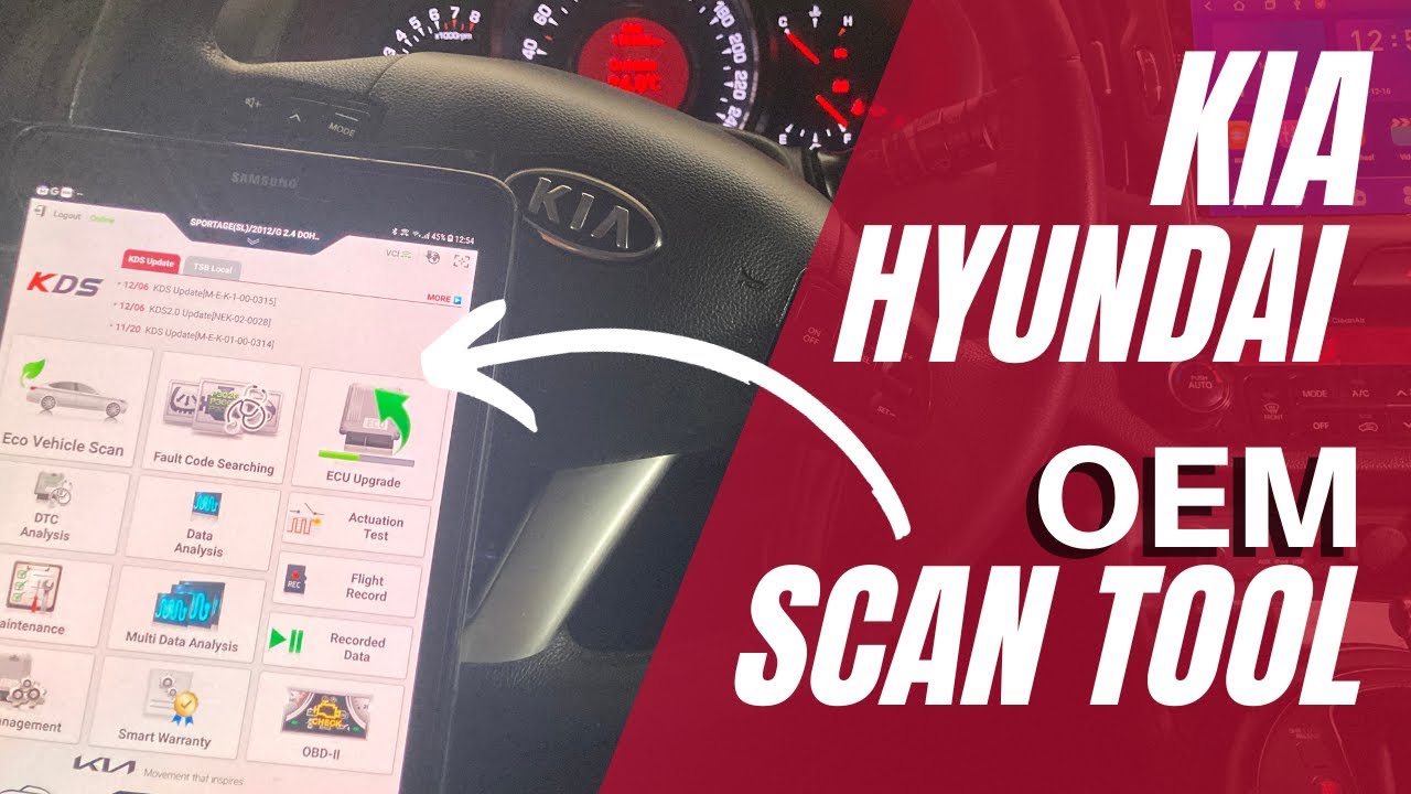 Как использовать оригинальный сканирующий инструмент KIA и Hyundai #KDS #gds #kia #hyundai #scantool