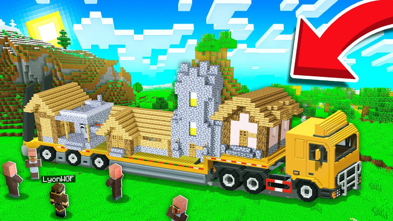 TUTTI I VILLAGER SI SONO TRASFERITI AL VILLAGGIO SU RUOTE SU MINECRAFT!!