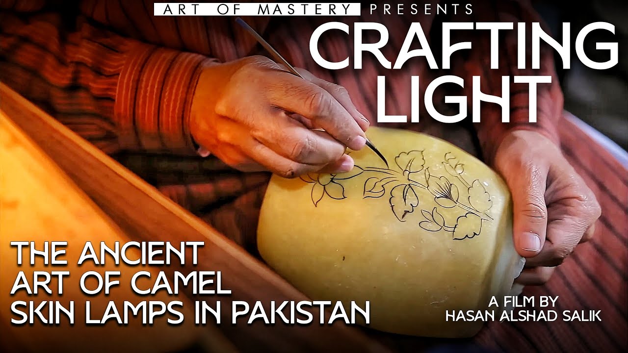 ✨ Crafting Light: The Ancient Art of Camel Skin Lamps in Pakistan