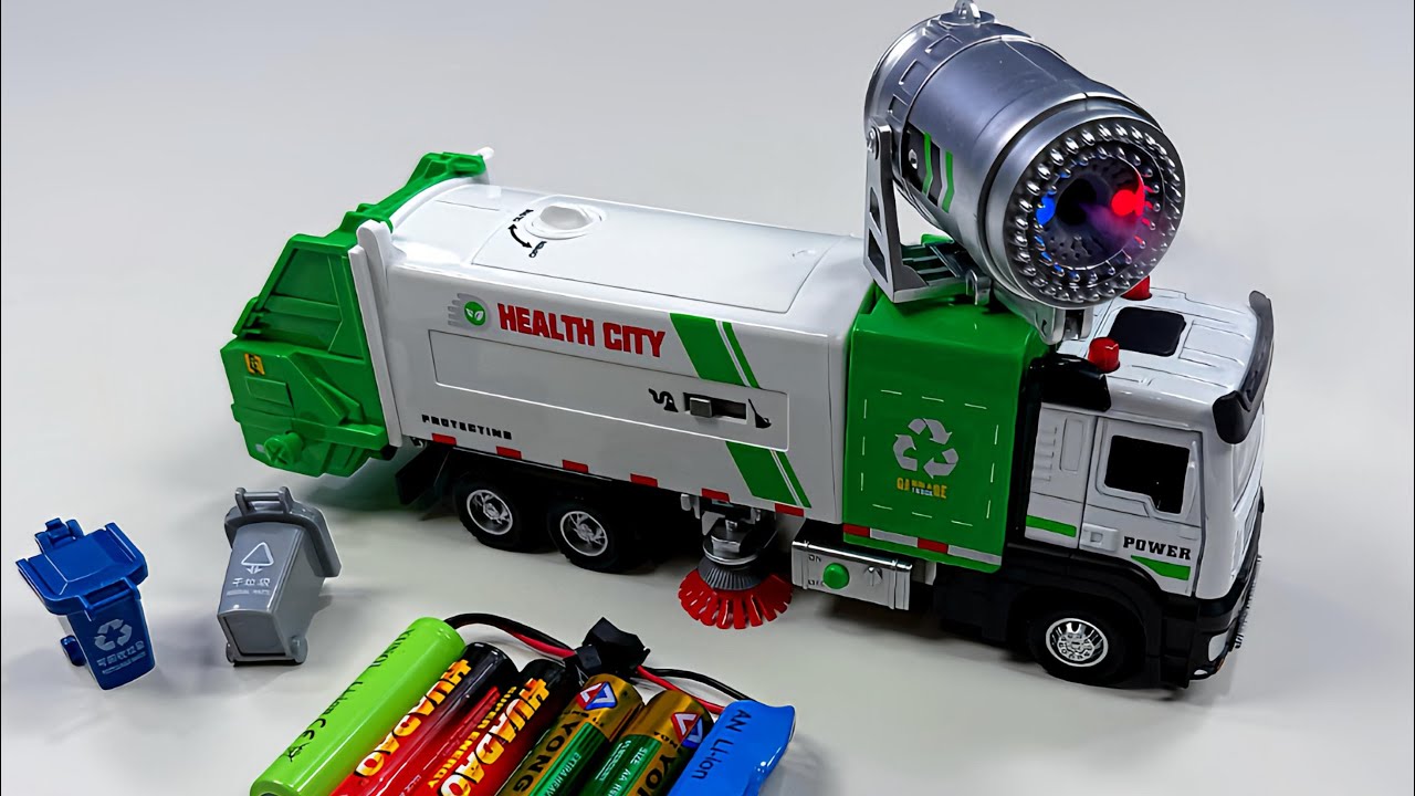 Unboxing Ev Transforming sports car,Urban Spray Cleaning Vehicle,RC school bus,RC Bulldozer