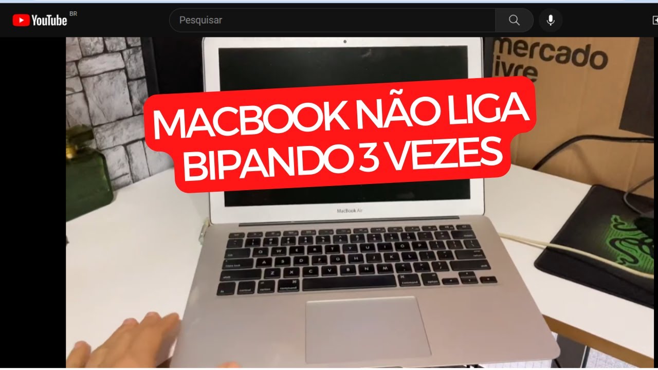 MACBOOK NÃO LIGA - BIPANDO 3 VEZES