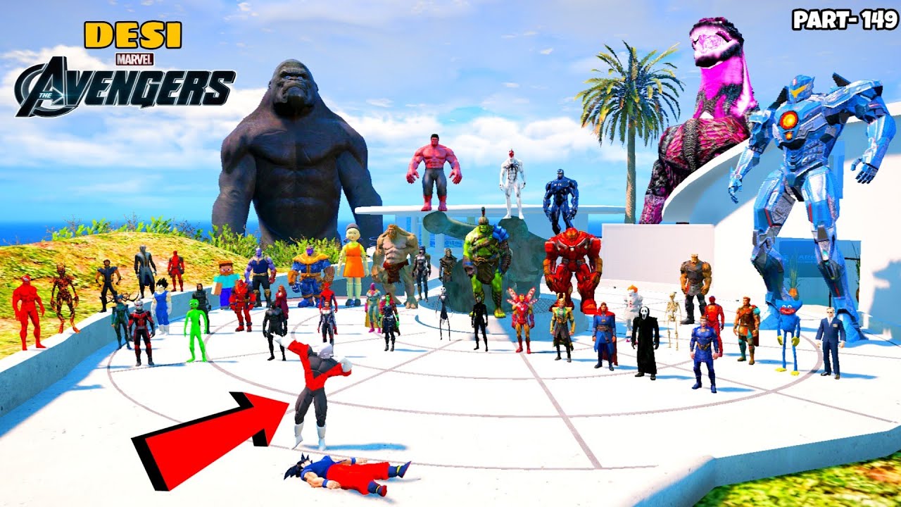 DESI Avengers Could not Save Goku and Attacked by Jiren in GTA 5 | DESI Avengers (Part 149)
