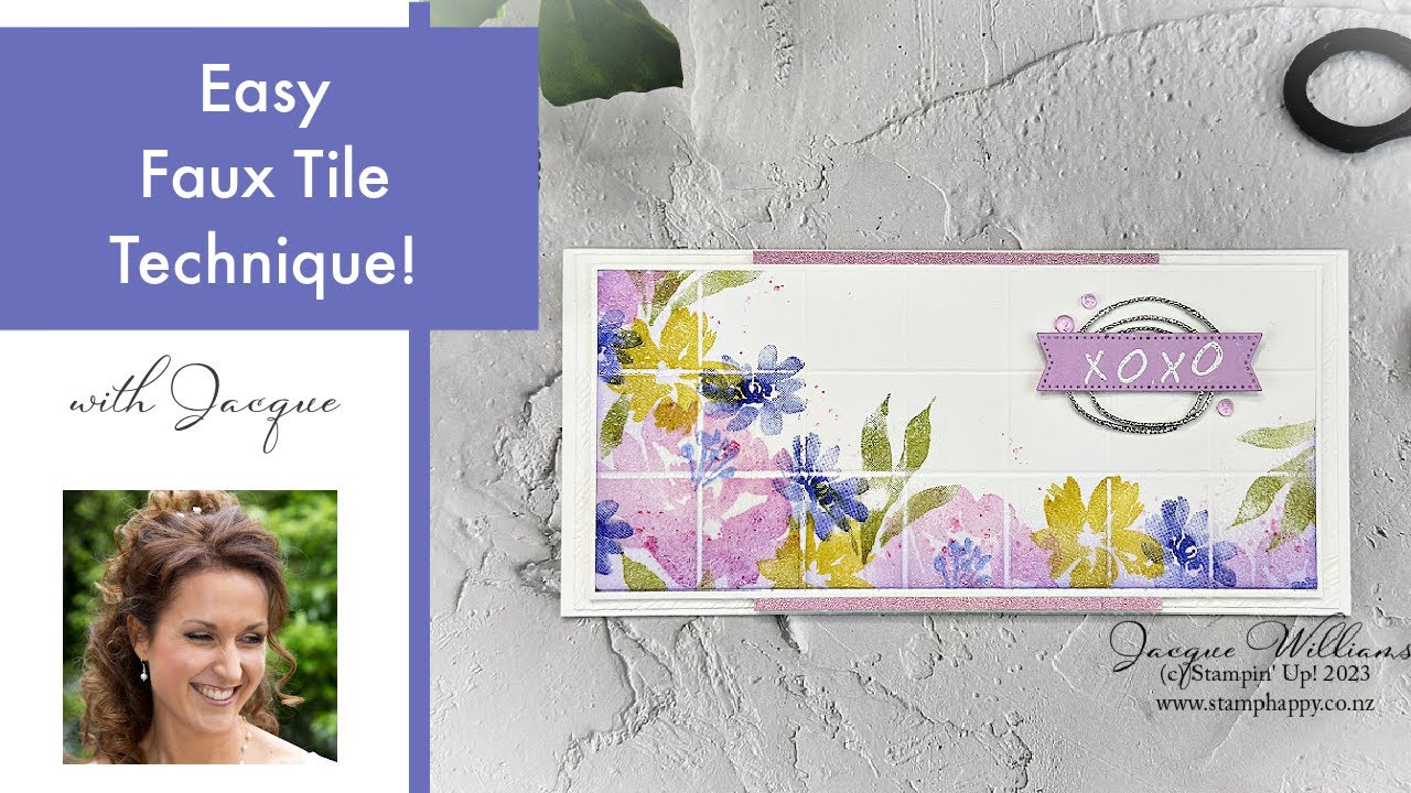 Easy Faux Tile Technique!  Something Unique for Your Next Project