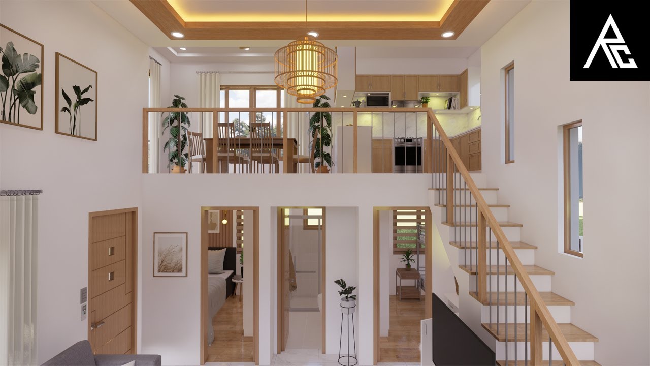 Modern 2-Bedroom Loft-Type Tiny House Design Idea (5x7 Meters Only)