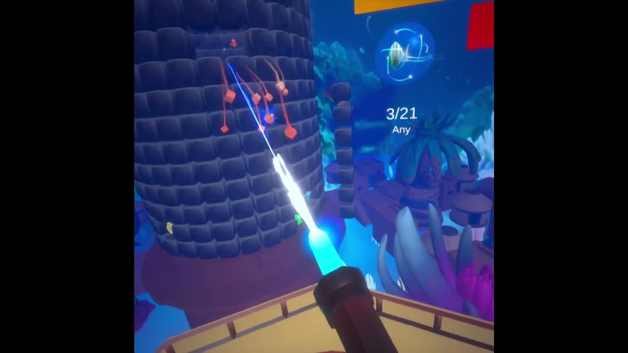 Toweris VR Find em all gameplay. Water realm.