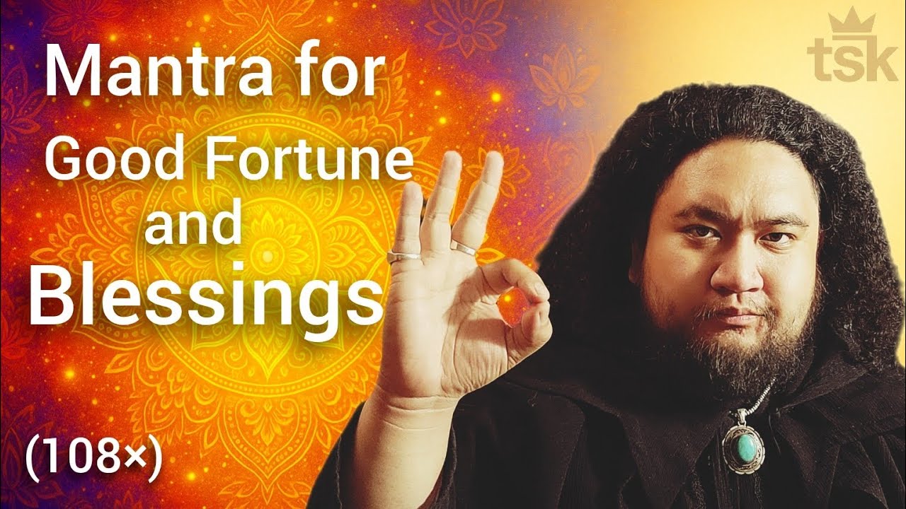 Throat Singing Mantra for Good Fortune,  Blessings & Auspiciousness | Favorable Life Conditions 108×