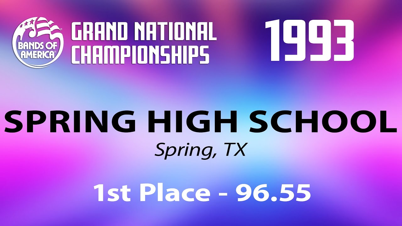 Spring High School Marching Band 1993