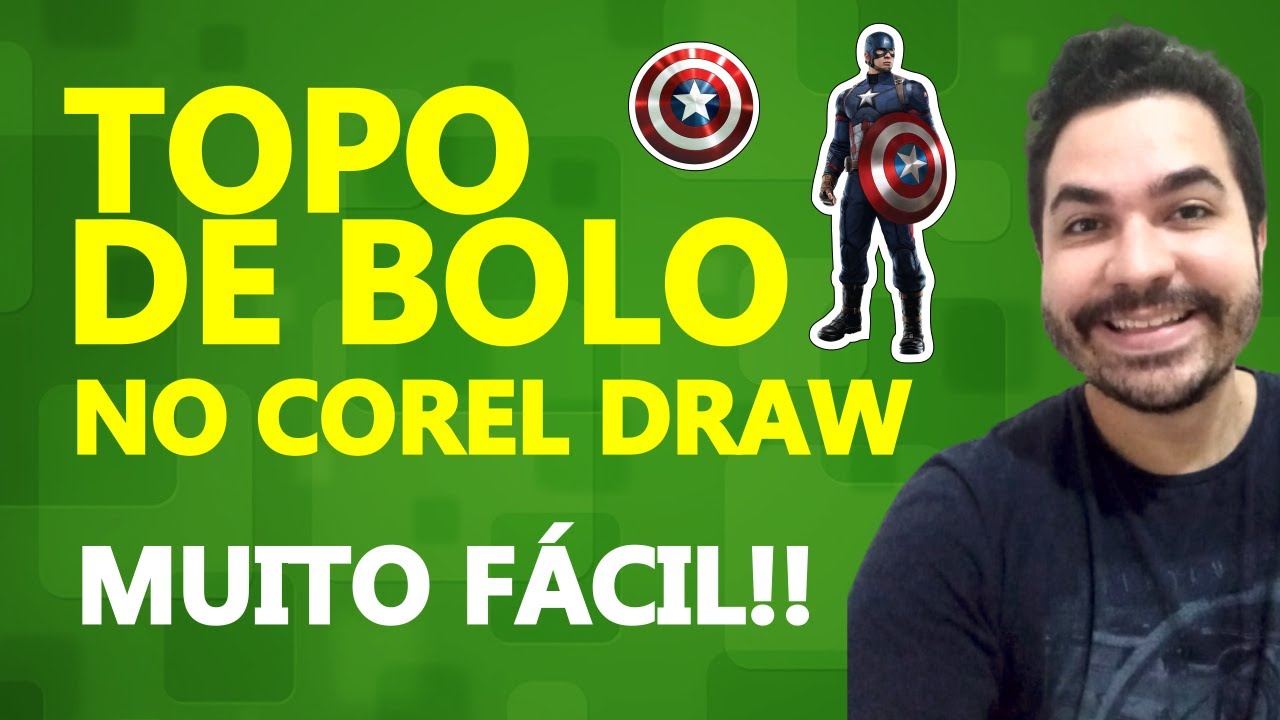 Como Fazer TOPO PARA BOLO no COREL DRAW - Tutorial - MUITO FÁCIL!