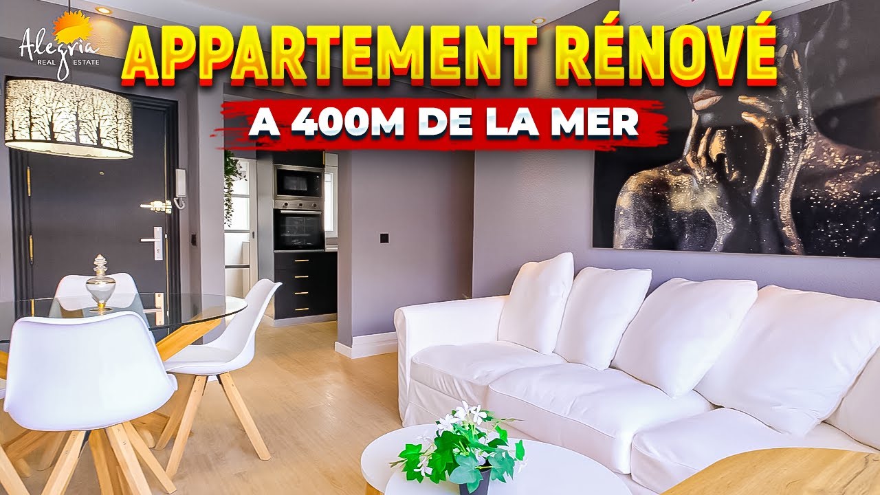 Appartement en Espagne rénové aves 3 chambre, a 400 m de la mer | Immobilier Alegria