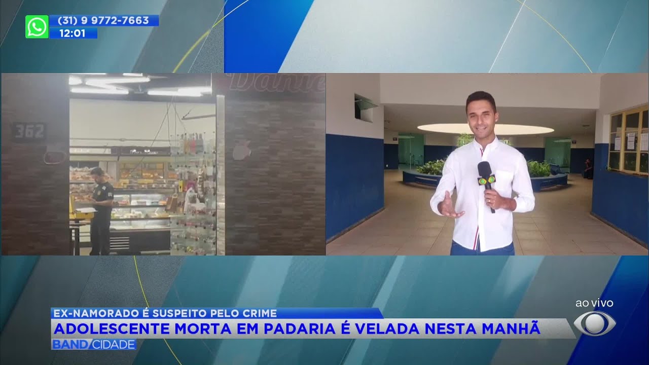 Familiares e amigos se despedem das vítimas do assassinato em padaria está manhã