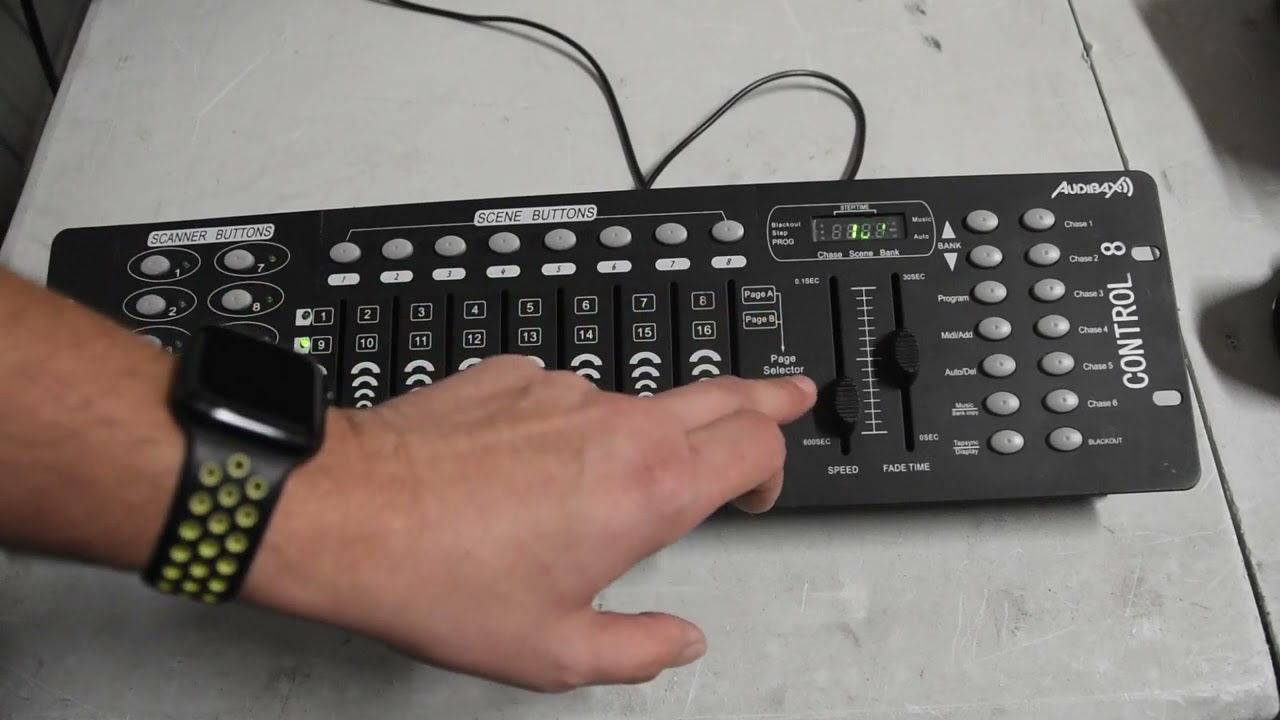 💡 Consola 192 dmx Primeros pasos El panel de control