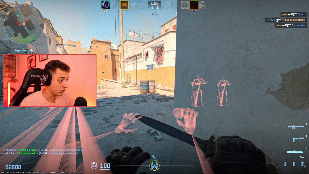 eu usando wallhack no CS 2 (não é clickbait)