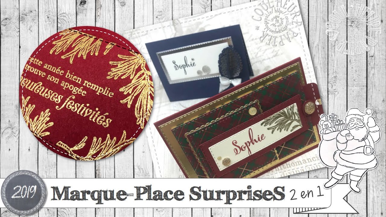 Vidéo-Tuto "Table de Fêtes * Marque-place SurpriseS" par Coul'Heure Papier