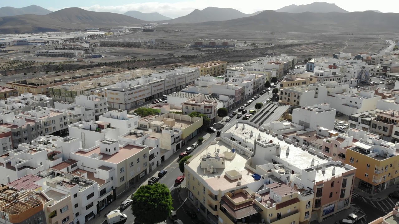Puerto del Rosario desde el aire