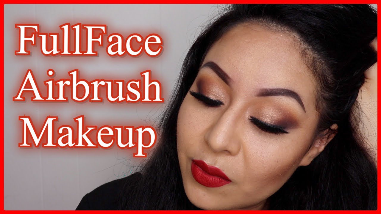 A Full Airbrush Look Using Dinair and Temptu ❤️(No Brushes)