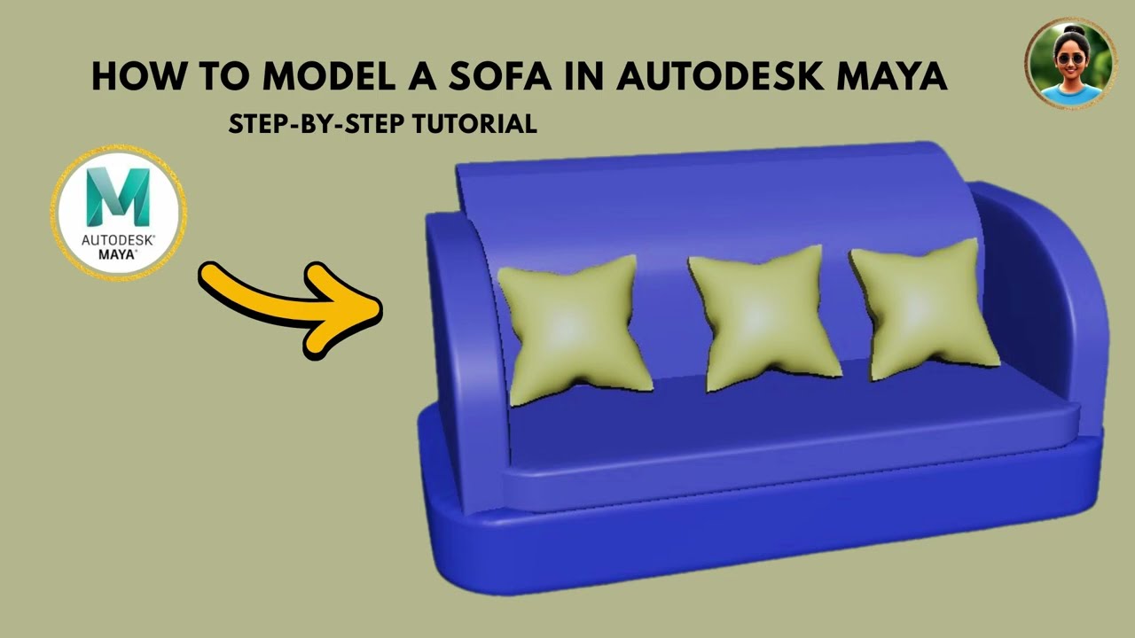 How to Model a Sofa in Autodesk Maya | Beginner Tutorial