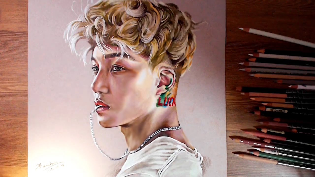 EXO KAI - 엑소 카이(金鍾仁 / Kim Jong in) Speed drawing