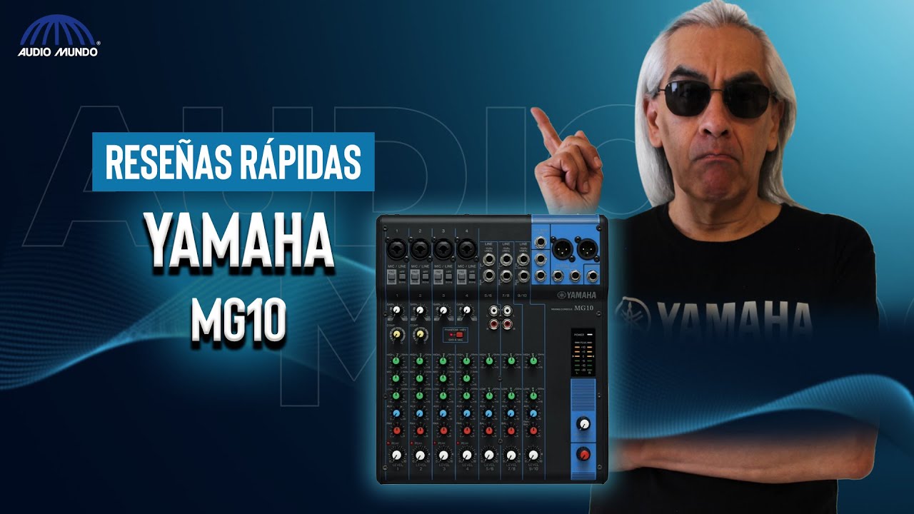 Mezcladora de audio análoga marca Yamaha modelo MG10