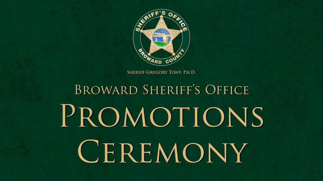 Broward Sheriff's Office 2026 Promotions Ceremony