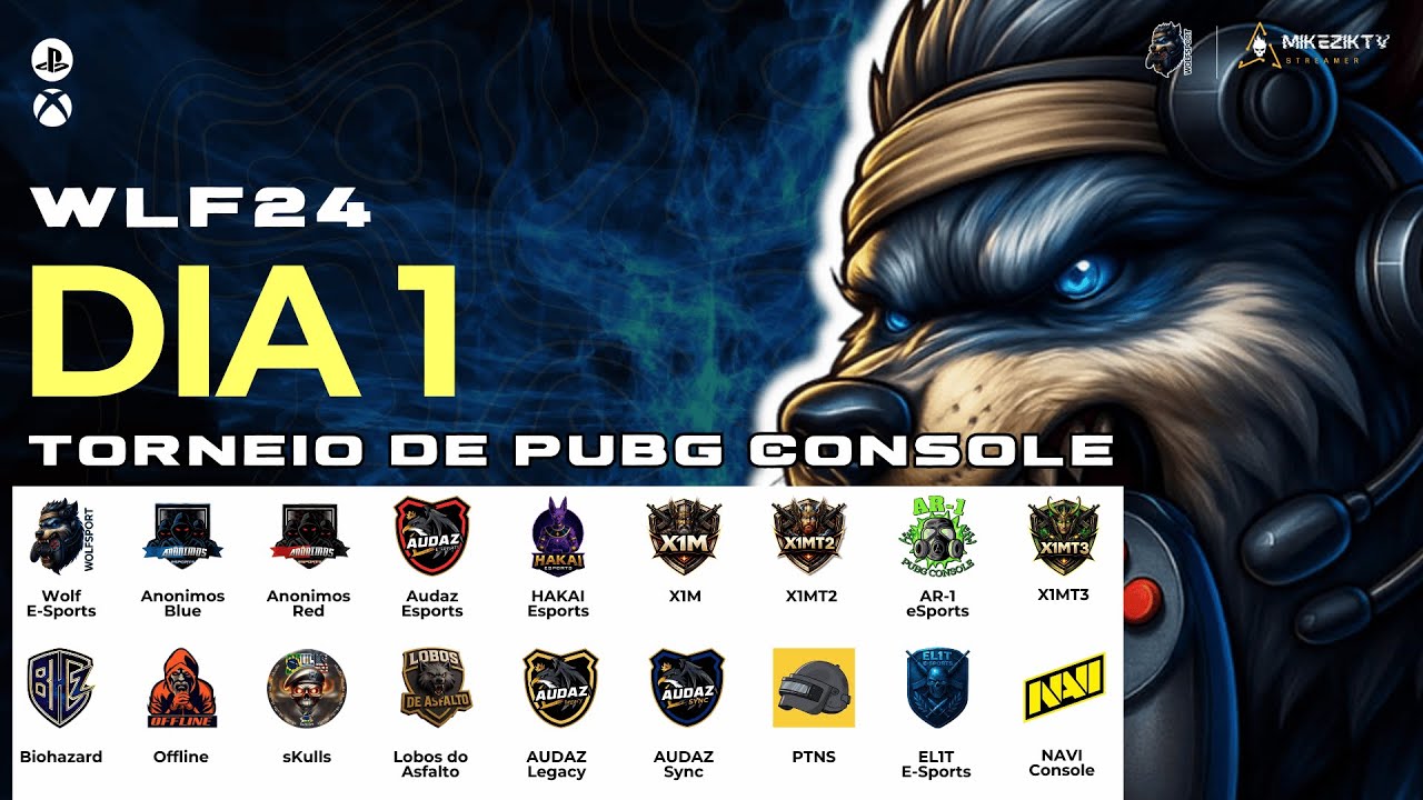 WLF24 - DIA 1 - TORNEIO DE PUBG CONSOLE