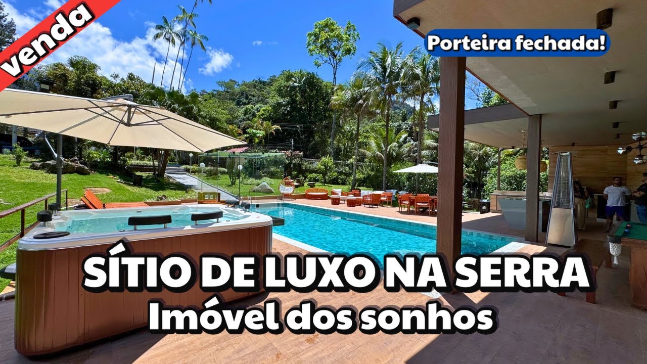 LUXO na Serra. SÍTIO À VENDA Porteira fechada! Exclusividade. Encantador. Tem até fazendinha