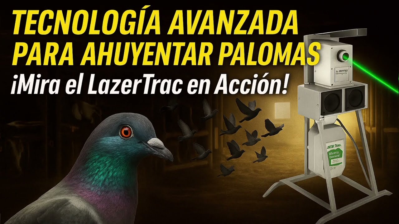 Elimine las Aves con Láser TRAC 40 ⚡ Solución Eficaz para Ahuyentar Palomas y Recuperar tu Espacio