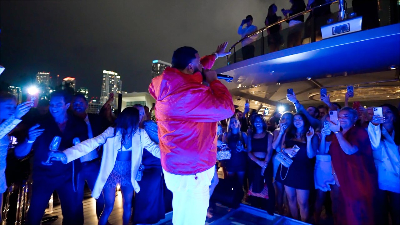PARTING ON A MEGA YACHT W/ @DJKhaledOfficial  #miami  | BAIN DE MER #yacht
